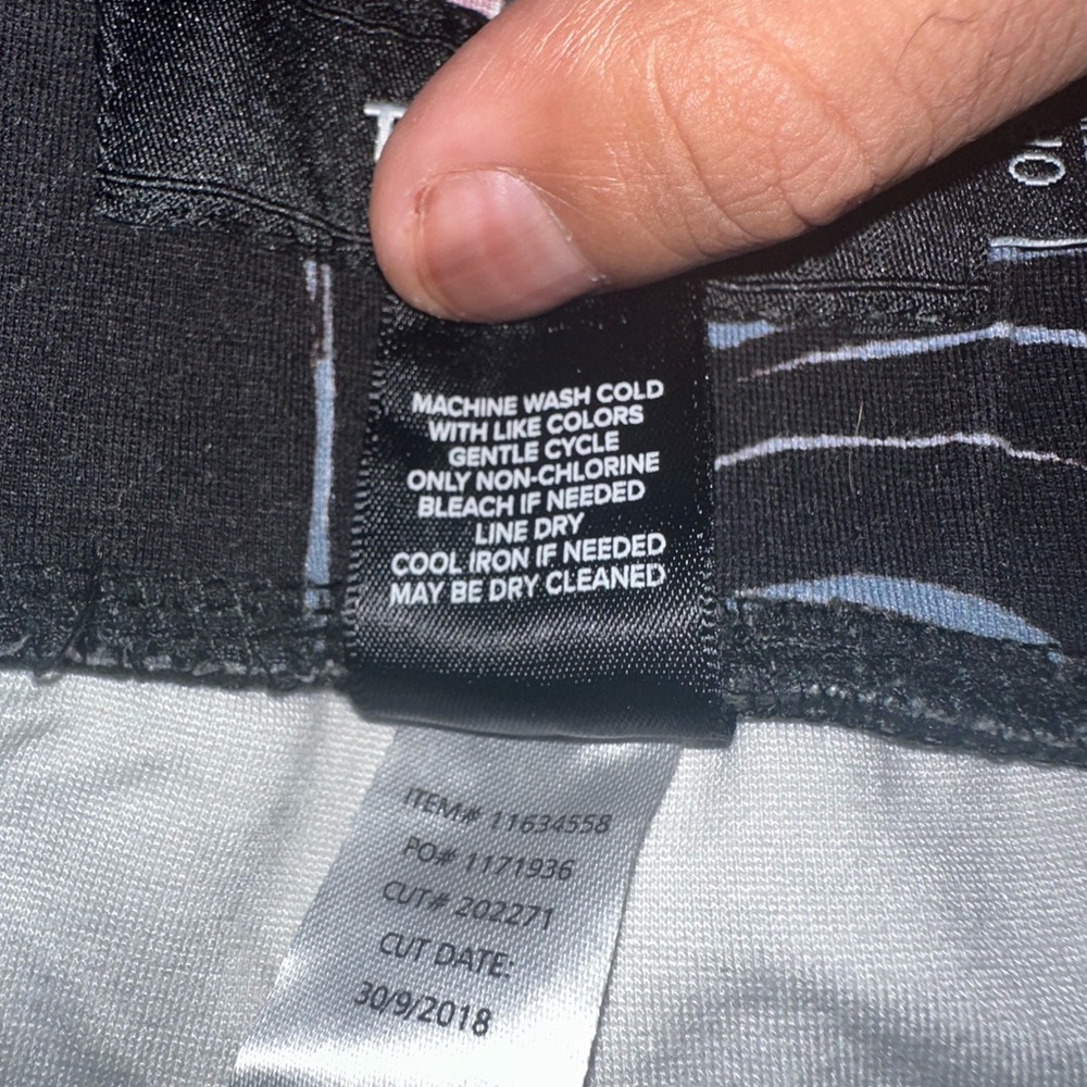 Torrid Black and White Cropped Pants